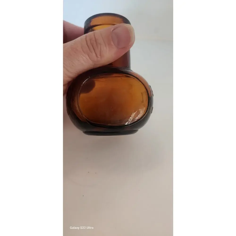 4oz Bovril Limited Vintage Amber Bottle